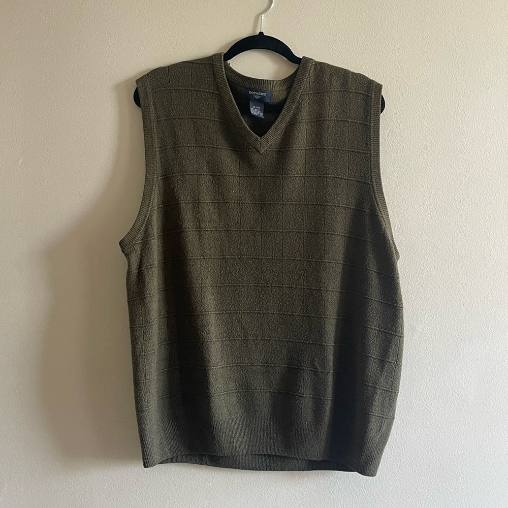 Vintage Green Sweater Vest